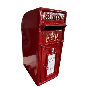 Boîte aux lettres décorative personnalisable avec emblème doré ER Crown pour décoration de mariage, fournitures de gestion d'événements sur mesure - Product Image 1