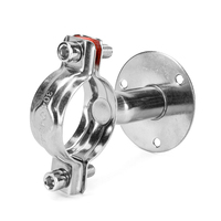 Support de tuyau réglable en acier inoxydable 304 métrique fixe Snap-in Support collier de serrage à fond rond