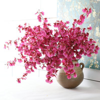 Kunstzijde Bloemen Herfstthema Dansende Orchideeën Kunstorchideeën Nieuwjaarsbloemen Gele Oncidium 3D-geprinte Huisdecoratie