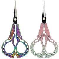 Ciseaux à ongles durables en acier inoxydable coupe-manucure dissolvant de cuticules d'ongles artisanat rétro ciseaux à ongles fleur de prunier