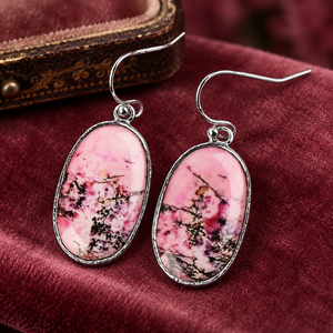 Orecchini Pendenti Vintage Rosa Testurizzati per Donne, Gioielli Eleganti e alla Moda - Product Image 6