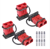 Motor Tech 175A Wire Kit Quick Connect Disconnect 12V 36V Battery Adapter 2-4 Gauge Cables Copper Plastic Wire Harness Plug PC