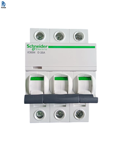 Disjoncteur miniature IC65N 3P D 25A, dispositif de protection contre les surcharges et les courts-circuits, basse tension électrique - Product Image 1