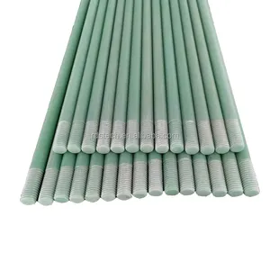 Insulation Rod Good Corrosion Resistance FRP Insulation Epoxy Fiberglass Reinforced Plastic Threaded Rod Screw Bolt And Nut