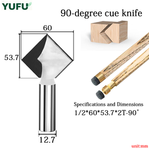 Cuchillo Integral de Diamante YUFU para Curvado de Arco, Cuchillo de 90 Grados para Gabinetes, Cuchillo de Arco - Product Image 6