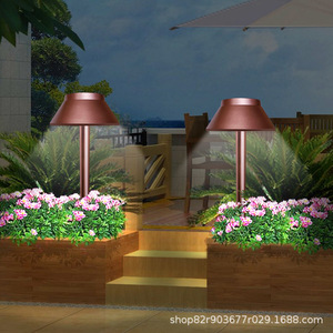 Solar Garden <b>Lights</b> Copper Color <b>LED</b> Outdoor Waterproof Automatic <b>Light</b> Control <b>Plug</b> <b>In</b> Ground Landscape Lighting - Product Image 2