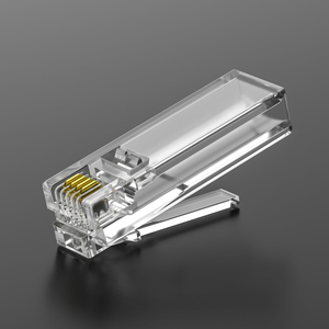 XL-213 <span class=keywords><strong>d</strong></span>ài cơ thể <span class=keywords><strong>RJ11</strong></span> 6P4C nam nối 32.8mm L Modular cắm cho điện thoại viễn thông các bộ phận với phụ kiện PCB - Product Image 3