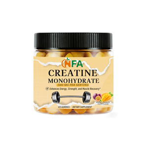OEM ODM <b>Creatine</b> Monohydrate Gummies with Total Carbohydrate <b>Creatine</b> Monohydrate Helps Build Lean Muscle Increase Strength - Product Image 1