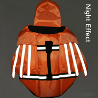 Gilet de sauvetage pour chien avec ailes d'ange, réfléchissant, flottant, réglable, respirant, pour l'été, avec support mentonnière