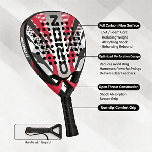 ไม้พายปาเดลคาร์บอนไฟเบอร์รูปทรงเพชร 3K 6K 12K 18K UD OEM ไม้พายปาเดลแบบกำหนดเอง ไม้ตีปาเดลพลังสูง ขายส่ง OEM แบบกำหนดเอง - Product Image 4