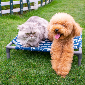 Pet <b>Portable</b> <b>Bed</b> Rectangle Oxford Fabric Elevated Breathable Detachable Washable Indoor Summer Cat Dog <b>Bed</b> - Product Image 2