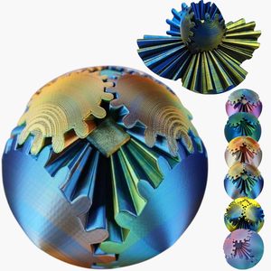 Para <span class=keywords><strong>Amazon</strong></span> gran oferta 3D impreso Gear Ball Fidget Cube adulto dedo girar juguetes para descompresión y alivio del estrés hecho duradero - Product Image 1