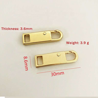 Tirette de fermeture éclair métallique détachable personnalisée de haute qualité pour la mode, vente en gros # 5 # 8 # 10 Fermetures éclair et autres accessoires vestimentaires