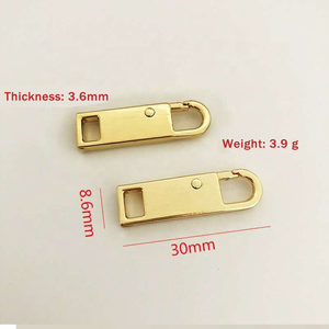 Großhandel Custom <span class=keywords><strong>Puller</strong></span> Hochwertige Mode Abnehmbare Metall Reiß verschluss Pull Verwendet für #5 #8 #10 Reiß verschluss Andere Kleidungs stücke Zubehör - Product Image 3