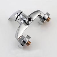 Robinet de douche mural moderne en alliage de zinc chromé, monocommande, pour eau chaude et froide, économique et pratique, pour salle de bain et baignoire