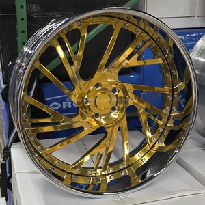 Forgiato rucci 2 mảnh 18 19 20 24 26 28 inch 5x4.75 5x127 hành khách xe rim lõm mạ Vàng Chrome sâu môi giả mạo bánh xe - Product Image 4