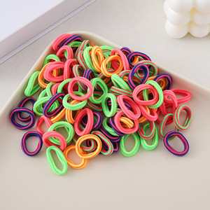 <span class=keywords><strong>2025</strong></span> Nóng Bán 100Pcs Nhựa Đàn Hồi Ngọt Ngào Tóc Ban Nhạc Cô Gái Đầy Màu Sắc Tóc Rope Tie Trẻ Em Đuôi Ngựa Chủ Tóc Phụ Kiện - Product Image 1