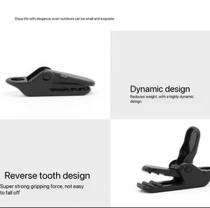 Clips y Ganchos Tipo Cocodrilo para Tiendas de Campaña con Inversión para Fijación a Prueba de Viento <span class=keywords><strong>en</strong></span> Campamentos al Aire Libre - Product Image 3