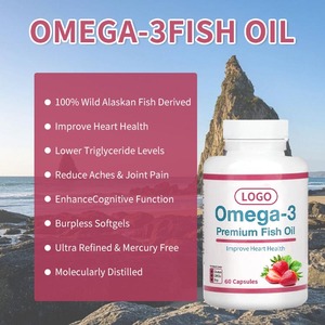 Prix de gros <span class=keywords><strong>Omega</strong></span> <span class=keywords><strong>3</strong></span> Capsules d'huile de poisson Top Pureté DHA Supplément vitaminique Cœur Sain pour Adultes - Product Image 2