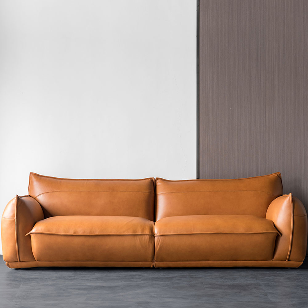 Wholesale Real Genuine Leather 3 Seat Sofa Set Furniture Modern Design Home Luxury Sofa Living Room Sofas