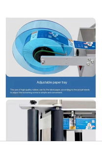 New Semi-Automatic <b>Labeling</b> Machine for Bottles Glass Jars Manual Date Coding sticker <b>applicator</b> Wood Carton for Chemical - Product Image 4