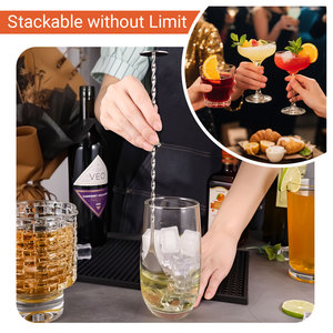 Bán hàng nóng nhiều màu tùy chỉnh bartender trộn thanh Muỗng Xoắn ốc mô hình thép không gỉ Cocktail khuấy barware Bộ dụng cụ thanh công cụ - Product Image 5