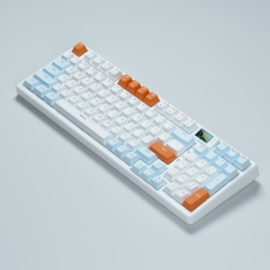 Tùy Chỉnh Gif Hiển Thị 2.4G Có Dây Không Dây 1800 Bố Trí Chơi Game Bàn Phím RGB Đèn Nền Gasket Núi Pbt Bàn Phím Cơ Khí F - Product Image 1