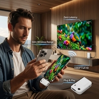 1080P 60Hz Draadloos Presentatiesysteem Audio Video Zender Ontvanger 50m Plug and Play voor Laptop TV Projector