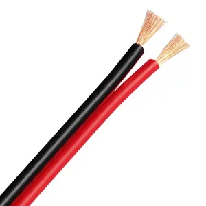 Elektrischer Draht 2 Adern 1, 5 mm2 Flexibler PVC-Mantel Hd Ofc Kupferdrähte Schließen Sie das Beleuchtungs kabel an. Audio-Lautsprecher kabel
