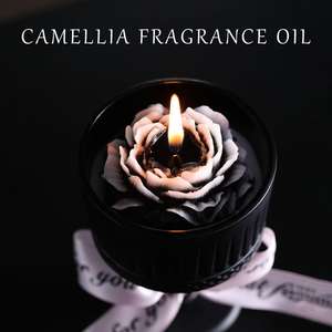 Bougie de <span class=keywords><strong>cire</strong></span> de soja parfumée au jasmin français et au camélia Boîte-cadeau d'intérieur luxueuse <span class=keywords><strong>Cire</strong></span> longue durée pour l'anniversaire du nouvel an personnalisé - Product Image 3