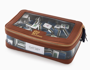 Sac de rangement de luxe moderne pour Mahjong, écologique, durable, imperméable, pliable, en PVC transparent, avec fermeture éclair de style américain et franges, pour <span class=keywords><strong>poker</strong></span> - Product Image 2