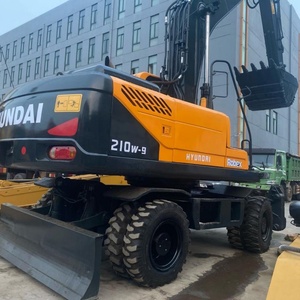 Excavadora Hyundai 210W-9 Usada a Bajo Precio, Excavadora de Ruedas Hyundai Usada de 21 Toneladas de Japón, Excavadora Grande Hyundai 210W-9 Usada en Venta - Product Image 1