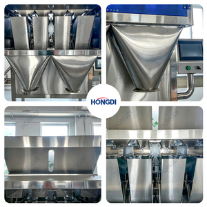 Machine d'emballage semi-automatique à quatre têtes avec double sortie pour granulés, idéale pour l'emballage de céréales, noix et graines alimentaires - Product Image 5