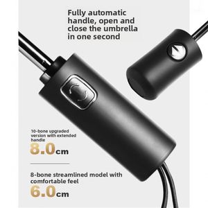 Parapluie rétro français automatique à motif damier, populaire sur Xiaohongshu, avec revêtement noir en vinyle, protection solaire, idéal pour les voyages, vente en gros - Product Image 3