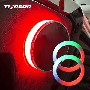 TIYPEORロゴ<span class=keywords><strong>LED</strong></span> 60mm RGBライトサークル（カバーリングライト付き）エンジェルアイズ ホンダロゴ<span class=keywords><strong>LED</strong></span>バックライト BMW F900XRロゴ<span class=keywords><strong>LED</strong></span>用 - Product Image 3