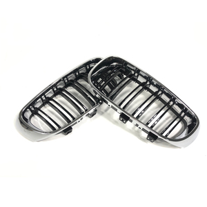<span class=keywords><strong>Pour</strong></span> bmw GT F34 M3 double lattes chrome noir pare-chocs avant de voiture grille grillagée - Product Image 2