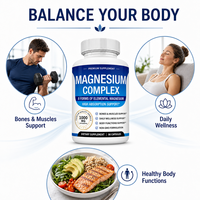Complément de Magnésium Quotidien pour le Bien-être – 90 Gélules, 1000mg, 8 Formes de Magnésium Élémentaire – Soin Doux pour le Corps, les Os et les Muscles