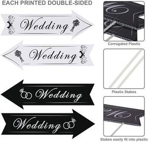 Letrero de bienvenida de boda hecho a mano, letrero de corte de tinta UV personalizado, publicidad ecológica con frase de bienvenida personalizada - Product Image 3