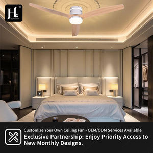 Ventilador de Techo Inteligente Moderno con Luz, Regulable, con Aspas de Madera Integradas de 3 Colores para Dormitorios, Alimentación de CC - Product Image 5