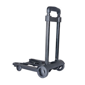 Precio barato, carro plano plegable, carro de compras plegable de metal móvil de almacén, camión de empuje manual grande de dos ruedas - Product Image 5