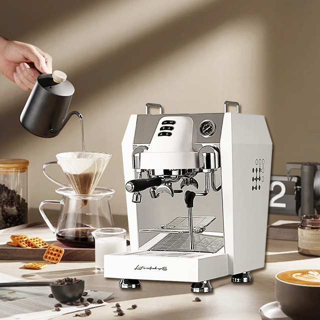 Factory in Guangzhou 9 Bar 1 Group Semi Automatic in China Coffee Shop Accessories Espresso Machine