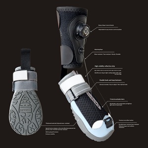 Chaussures <span class=keywords><strong>pour</strong></span> <span class=keywords><strong>chien</strong></span> toutes saisons, imprimé britannique, mode, réglables, chaudes, résistantes à l'usure, <span class=keywords><strong>pour</strong></span> la <span class=keywords><strong>protection</strong></span> des pattes - Product Image 6