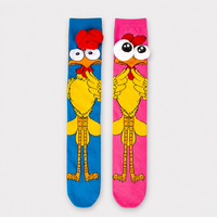 Chaussettes longues fantaisie 3D en forme de pattes de poulet pour enfants de 3 à 8 ans, toutes saisons, pour fêtes costumées et cadeaux