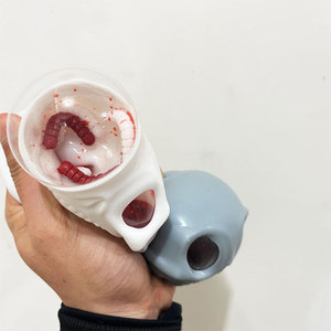 Jouet anti-stress tête de mort d'Halloween, nouveauté effrayante pour fêtes, vente en gros directe usine - Product Image 5