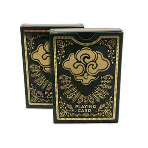 Cartes de poker de luxe personnalisées OEM prix usine estampage or impression adultes divertissement avec boîte cartes papier poker cartes à jouer - Product Image 4