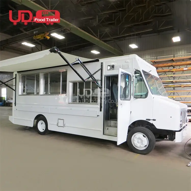 Customized Size Color Fast Food Cart Mobile Ice Cream Hot Dog Trailer Electric <a href=https://www.udindustry.com target='_blank'>Food Truck </a>for Sale