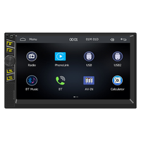 Autoradio universel double DIN 7 pouces Bluetooth USB stéréo sans fil Carplay Android Auto radio FM lecteur MP5 tactile
