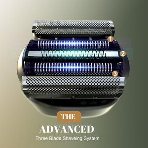 Afeitadora Eléctrica Tulzim para Hombre - Maquinilla de Afeitar Portátil y Lavable con Cinco Cuchillas y Doble Cuchilla para Barba, Rostro y Cuerpo - Product Image 1