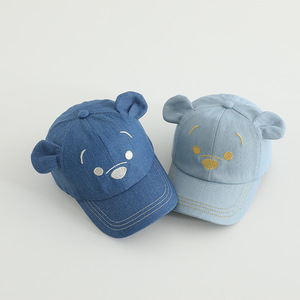 Gorra de béisbol para niños, diseño de oso vaquero, protección <span class=keywords><strong>solar</strong></span>, la más vendida. - Product Image 2