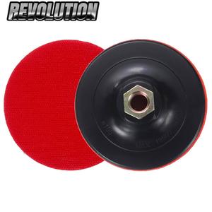 Platorello Flessibile in Gomma da 4 Pollici (100mm) con Filettatura M14, Spessore 25mm, Durezza Media, Nero, OEM, per Lucidatura Granito/Marmo - Product Image 4